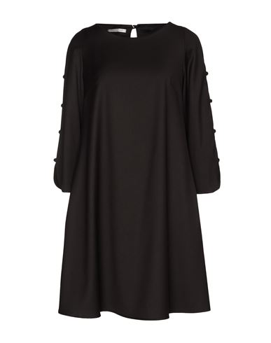 Biancoghiaccio Woman Mini Dress Black Size 6 Polyester, Viscose, Elastane
