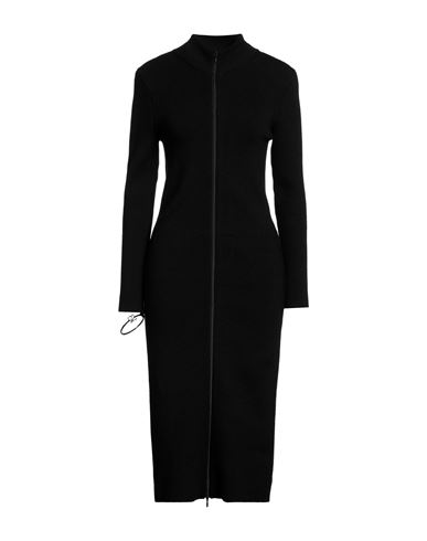 Shop Loewe Woman Midi Dress Black Size M Wool, Polyamide, Polyurethane