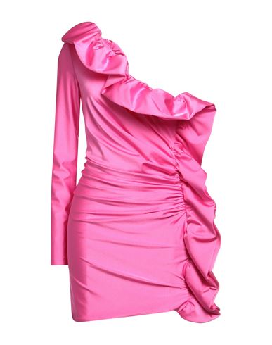 Amen Woman Short Dress Fuchsia Size 8 Polyamide, Elastane, Polyester In Pink