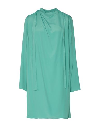 Ottod'ame Woman Mini Dress Light Green Size 6 Acetate, Silk