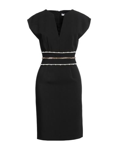Simona Corsellini Woman Mini Dress Black Size 8 Polyester, Elastane