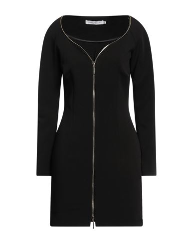 Simona Corsellini Woman Mini Dress Black Size 10 Polyester, Elastane