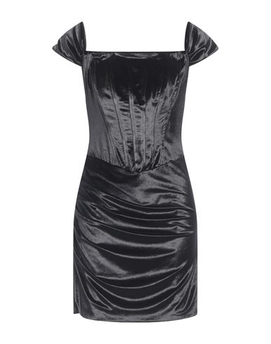 Jijil Woman Mini Dress Black Size 10 Polyester, Elastane