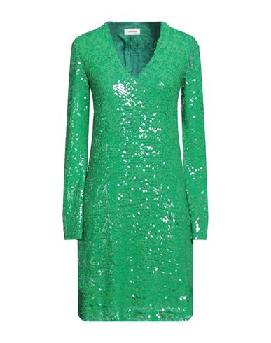 Ottod'ame Woman Mini Dress Green Size 4 Polystyrene, Nylon, Elastane