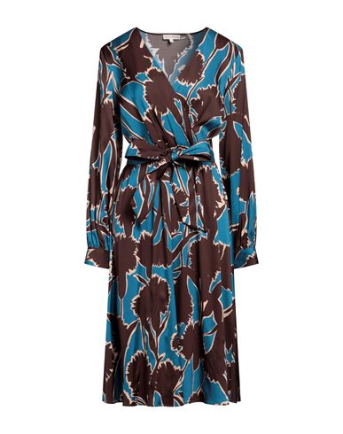 Camicettasnob Woman Midi Dress Deep Teal Size 6 Viscose, Elastane In Green