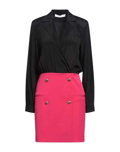 Simona Corsellini Woman Mini Dress Black Size 4 Acetate, Silk, Polyester, Viscose, Elastane