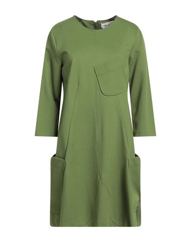 Meimeij Woman Mini Dress Military Green Size 10 Viscose, Polyamide, Elastane