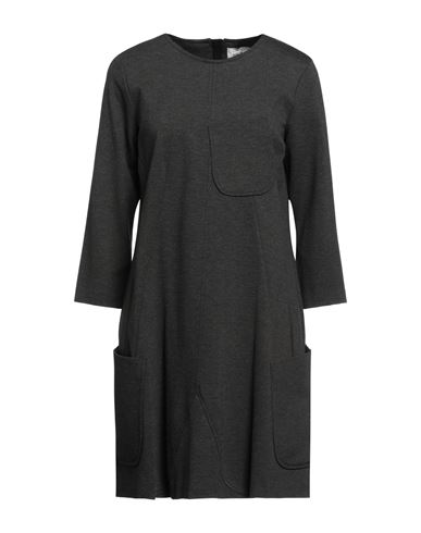 Meimeij Woman Mini Dress Steel Grey Size 8 Viscose, Polyamide, Elastane