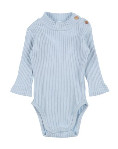 Laranjinha Newborn Girl Baby Bodysuit Sky Blue Size 3 Cotton