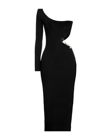 Akep Woman Midi Dress Black Size 4 Viscose, Polyester