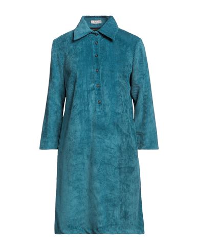 Camicettasnob Woman Mini Dress Pastel Blue Size 4 Polyester, Polyamide, Elastane