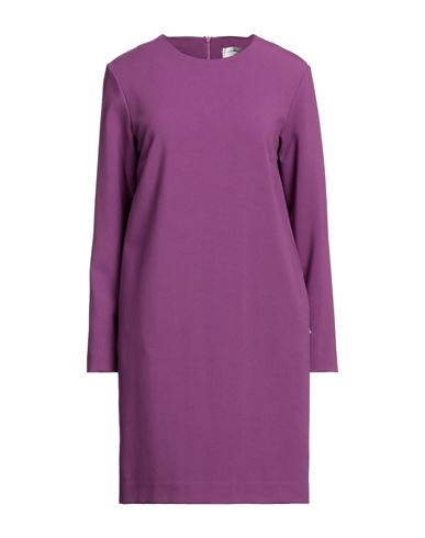 Ottod'ame Woman Mini Dress Mauve Size 4 Polyester, Viscose, Elastane In Purple