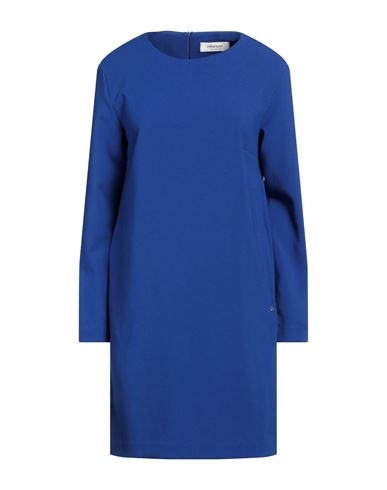 Ottod'ame Woman Short Dress Bright Blue Size 6 Polyester, Viscose, Elastane
