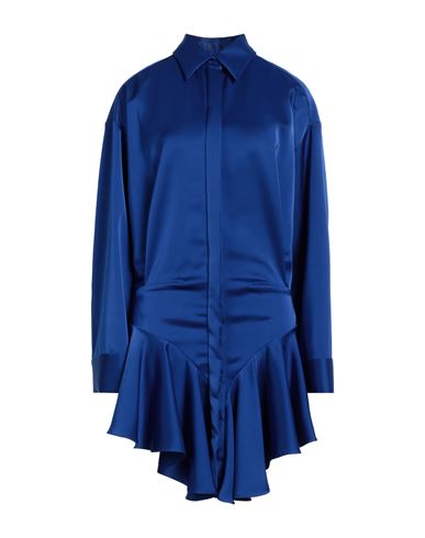 Shop Attico The  Woman Mini Dress Blue Size 4 Polyester