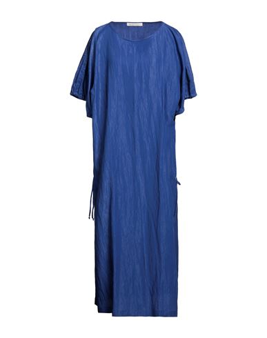 Liviana Conti Woman Maxi Dress Blue Size 10 Lyocell, Polyamide