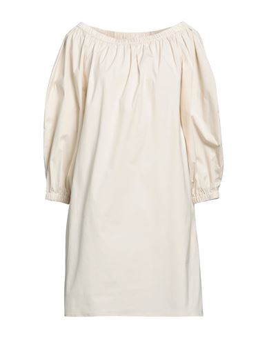 Liviana Conti Woman Mini Dress Beige Size 10 Cotton, Polyamide, Elastane