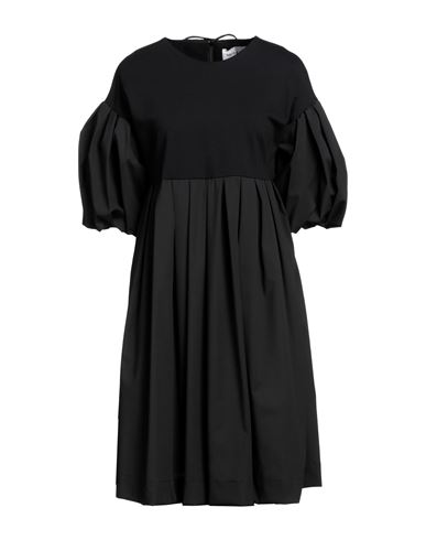 Meimeij Woman Mini Dress Black Size 4 Polyester, Viscose, Elastane, Polyamide