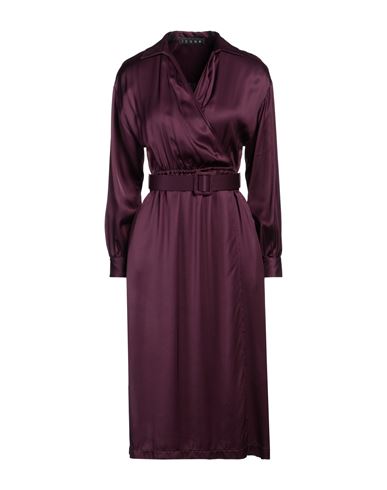 Shop Icona By Kaos Woman Midi Dress Deep Purple Size 8 Viscose