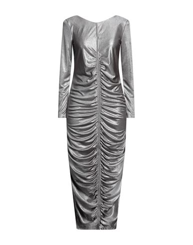 Souvenir Woman Long Dress Silver Size M Polyester