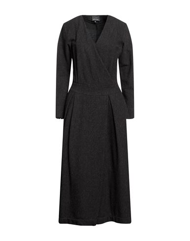 Alessia Santi Woman Maxi Dress Steel Grey Size 2 Wool, Protein Fibre, Cotton, Polyester