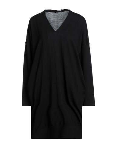 Alpha Studio Woman Short Dress Black Size Onesize Merino Wool