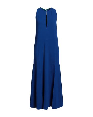 Victoria Beckham Woman Maxi Dress Bright Blue Size 6 Viscose, Elastane