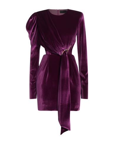 Matilde Couture Woman Mini Dress Deep Purple Size 4 Polyester, Elastane