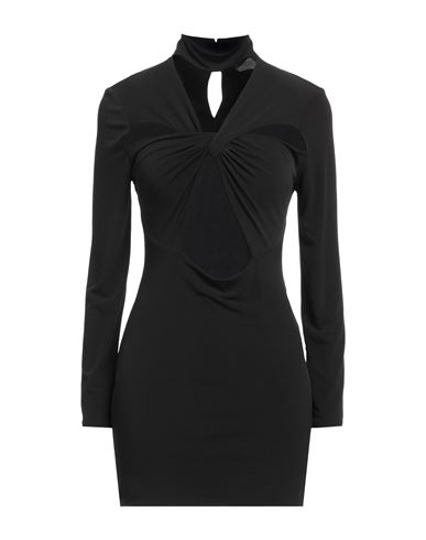 Cinqrue Woman Mini Dress Black Size S Polyester, Elastane