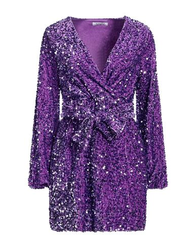 Glamorous Woman Short Dress Purple Size 6 Polyester