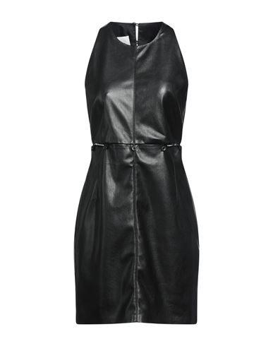 Nanushka Woman Mini Dress Black Size Xs Polyurethane, Polyester