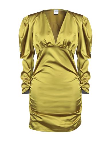 Marsēm Woman Short Dress Mustard Size M Polyester, Elastane In Yellow