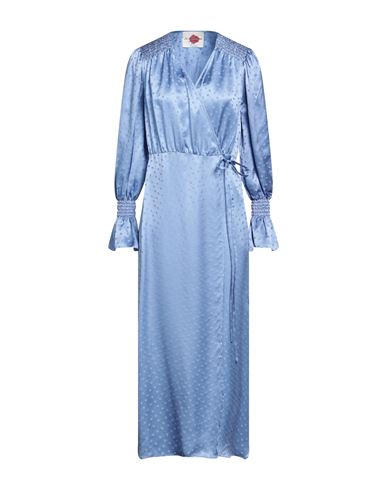 Art Dealer . Woman Long Dress Light Blue Size L Silk