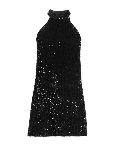 Merci .., Woman Mini Dress Black Size 2 Polyester