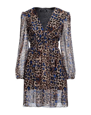 Vanessa Scott Woman Mini Dress Blue Size S Viscose, Silk