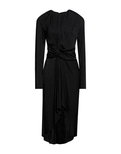 Capasa Milano Woman Midi Dress Black Size 8 Polyester