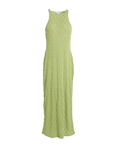 Topshop Woman Maxi Dress Light Green Size 4 Polyester, Elastane