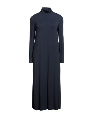 1-one Woman Midi Dress Navy Blue Size 8 Viscose, Elastane