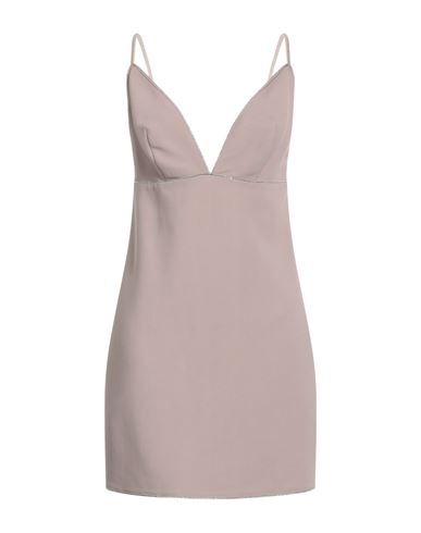 Elisabetta Franchi Woman Short Dress Light Brown Size 8 Viscose, Elastane, Polyester In Beige