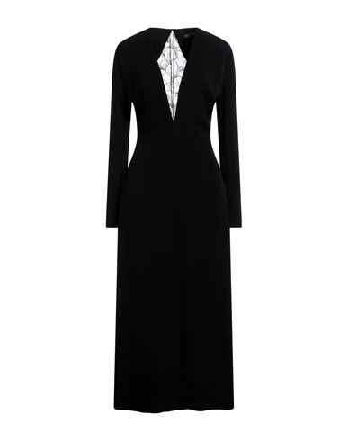 Del Core Woman Midi Dress Black Size 8 Viscose, Nylon, Acetate
