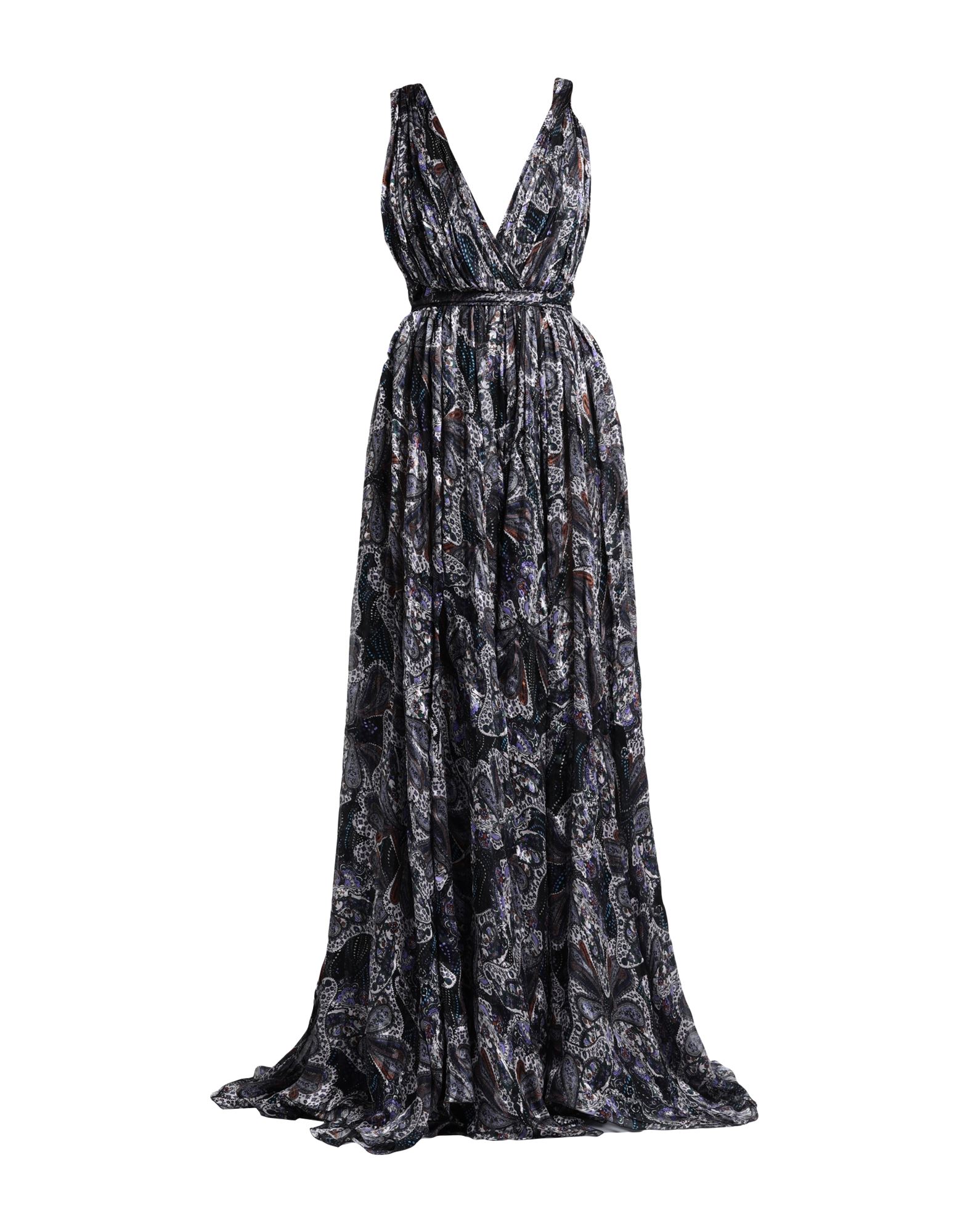 《セール開催中》ETRO レディース マキシ丈ドレス ミッドナイトブルー 40 シルク 100%