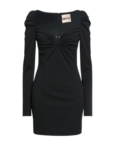 Aniye By Woman Mini Dress Black Size 6 Polyester, Elastane
