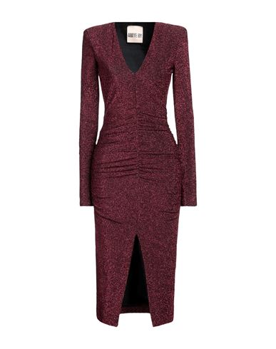 Aniye By Woman Midi Dress Fuchsia Size 10 Viscose, Polyester, Polyamide, Elastane In Pink