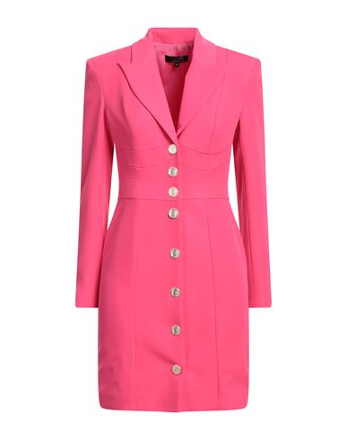 W Les Femmes By Babylon Woman Mini Dress Fuchsia Size 4 Polyacrylic, Elastane In Pink
