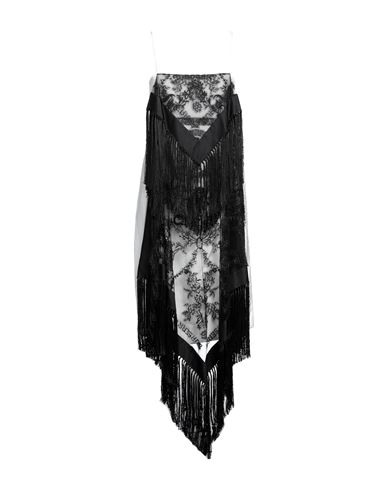 Burberry Woman Mini Dress Black Size 4 Viscose, Polyethylene, Polyester, Silk