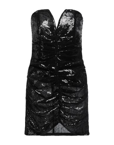 Simona Corsellini Woman Mini Dress Black Size 6 Polyester, Polyamide, Elastane