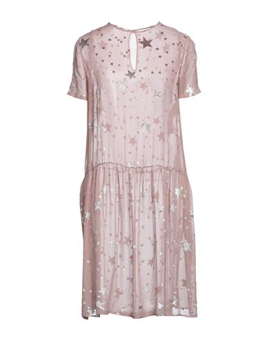 Lardini Woman Mini Dress Pastel Pink Size 4 Silk, Viscose