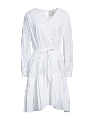 Shop L'autre Chose L' Autre Chose Woman Mini Dress White Size 8 Cotton