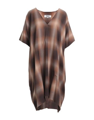 Mm6 Maison Margiela Woman Midi Dress Brown Size 8 Polyester, Viscose, Elastane