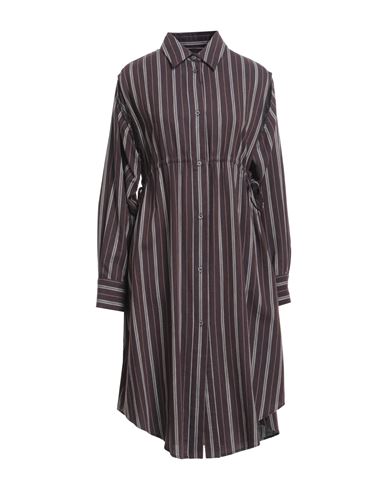 Mm6 Maison Margiela Woman Midi Dress Deep Purple Size 2 Cotton, Virgin Wool