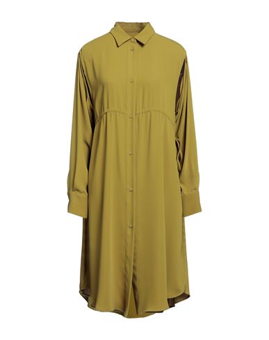 Mm6 Maison Margiela Woman Short Dress Military Green Size 8 Polyester